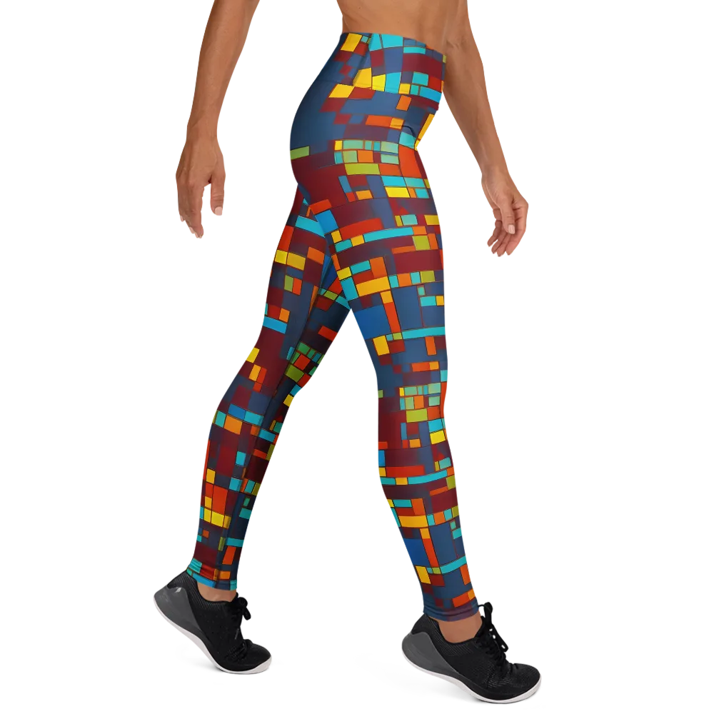 Astral Grid on Yoga Leggings — Right