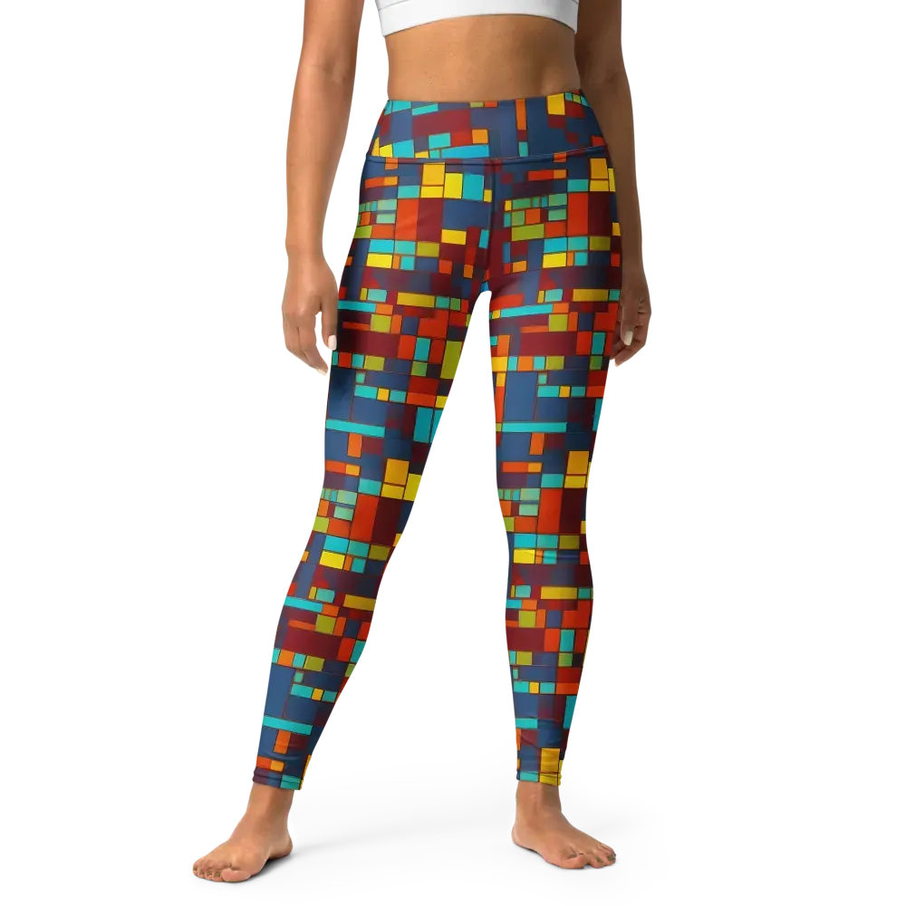 Astral Grid on Yoga Leggings — Front