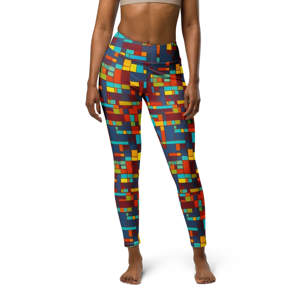 Astral Grid on Yoga Leggings — Front
