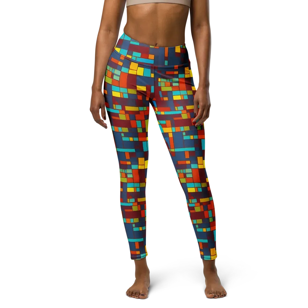 Astral Grid on Yoga Leggings — Front