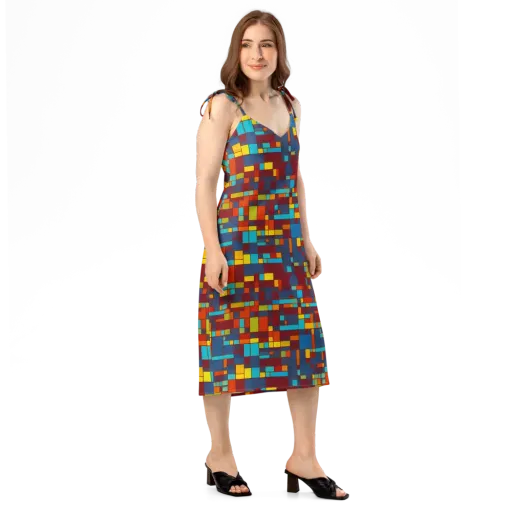 Astral Grid on a Slip Dress