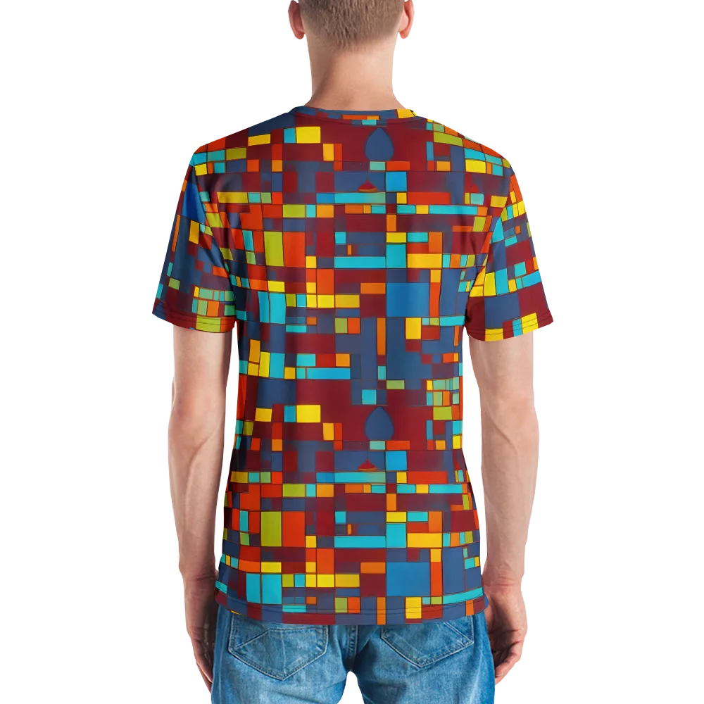 Astral Grid on Men's Crew Neck T-Shirt — Back