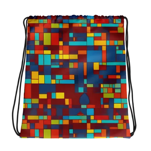 Astral Grid on a Drawstring Bag