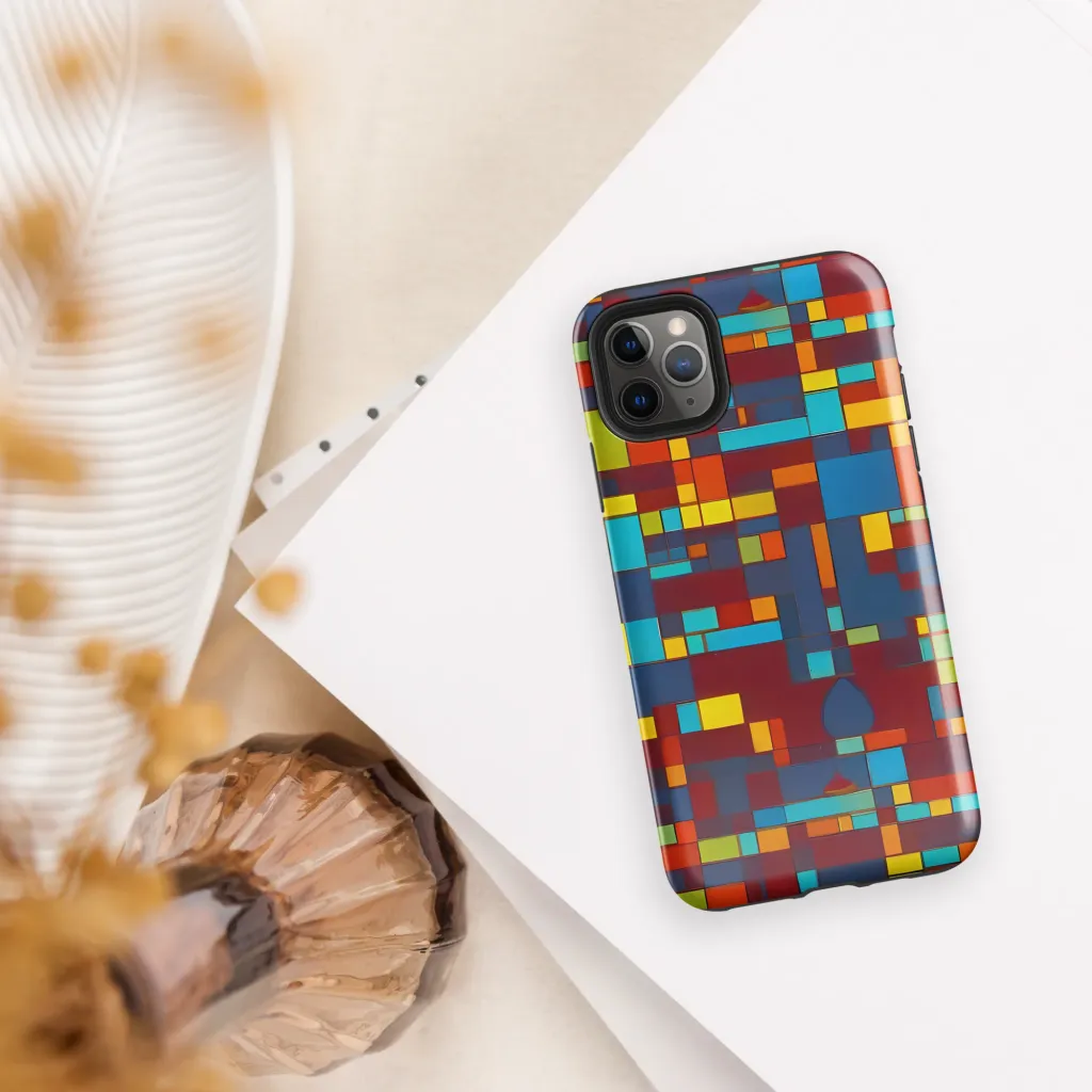 Astral Grid on Tough Case for iPhone® — Front