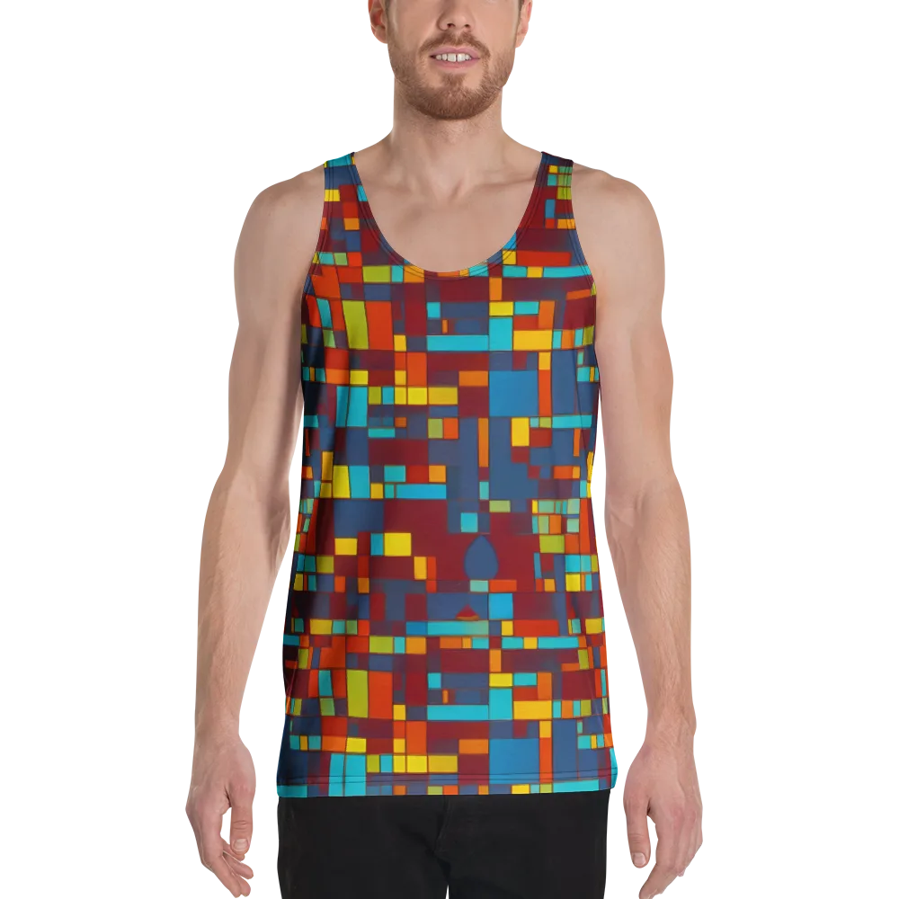 Astral Grid on Men's Tank Top — Front