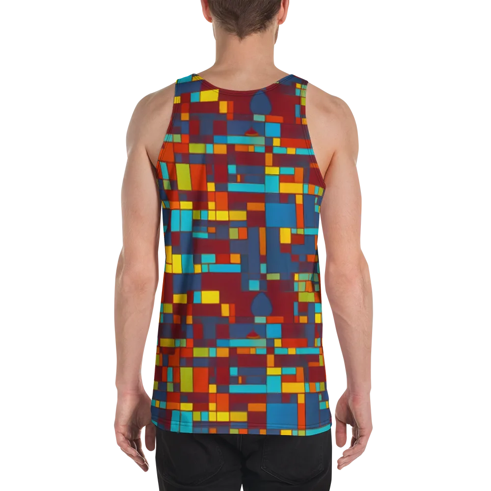 Astral Grid on Men's Tank Top — Back