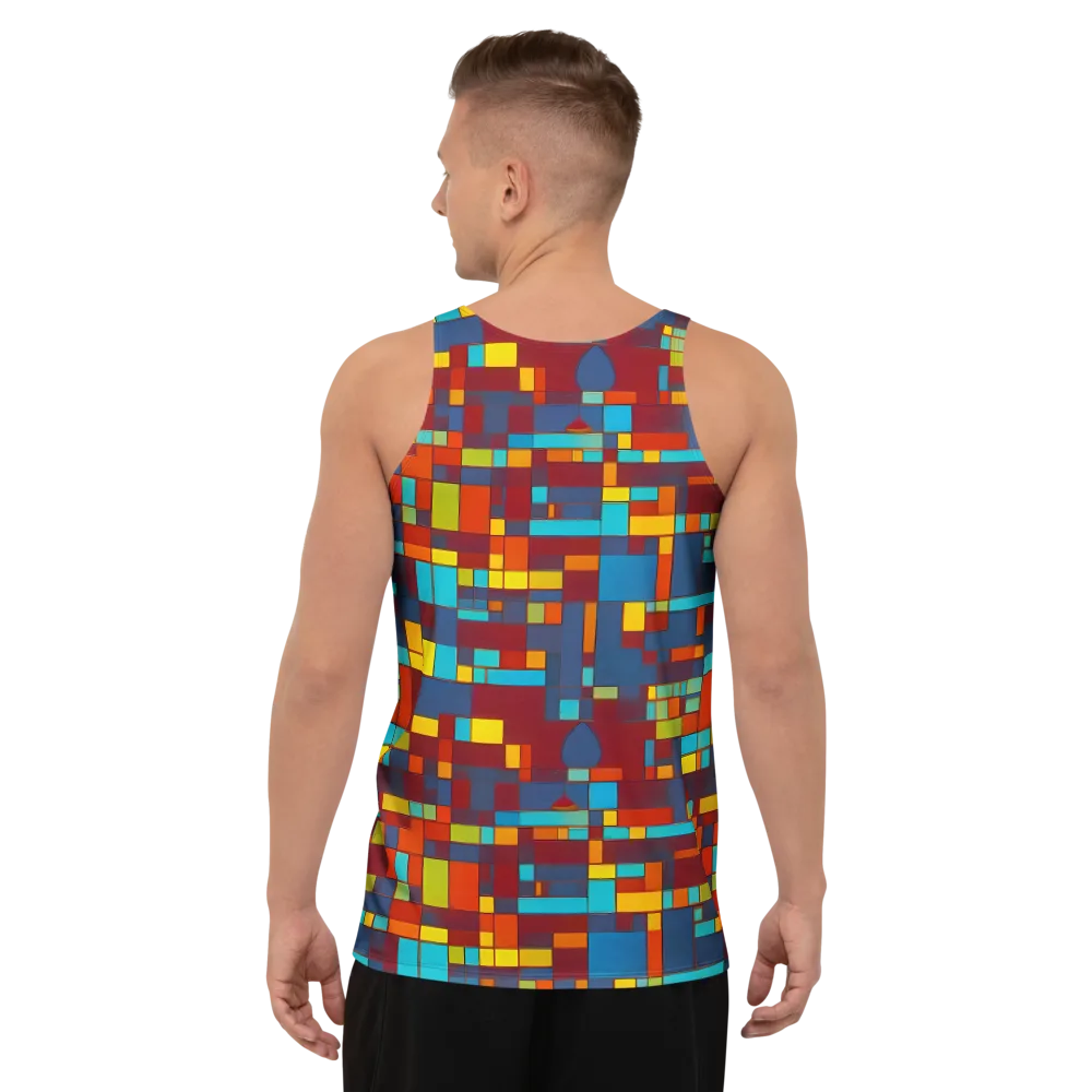 Astral Grid on Men's Tank Top — Back