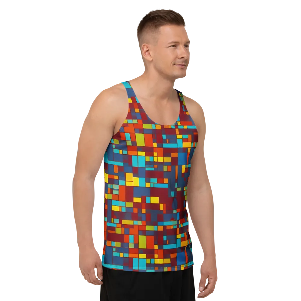 Astral Grid on Men's Tank Top — Right Front