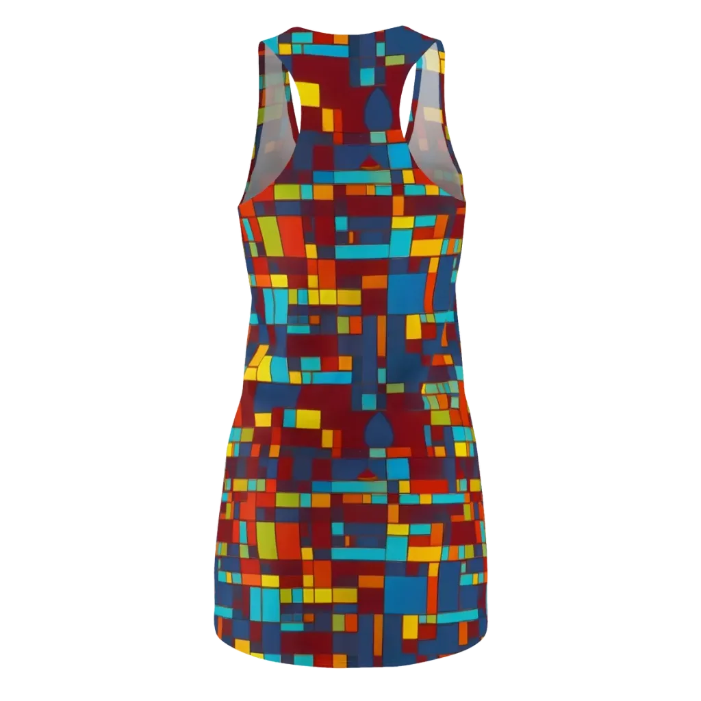 Astral Grid on Racerback Dress — Back
