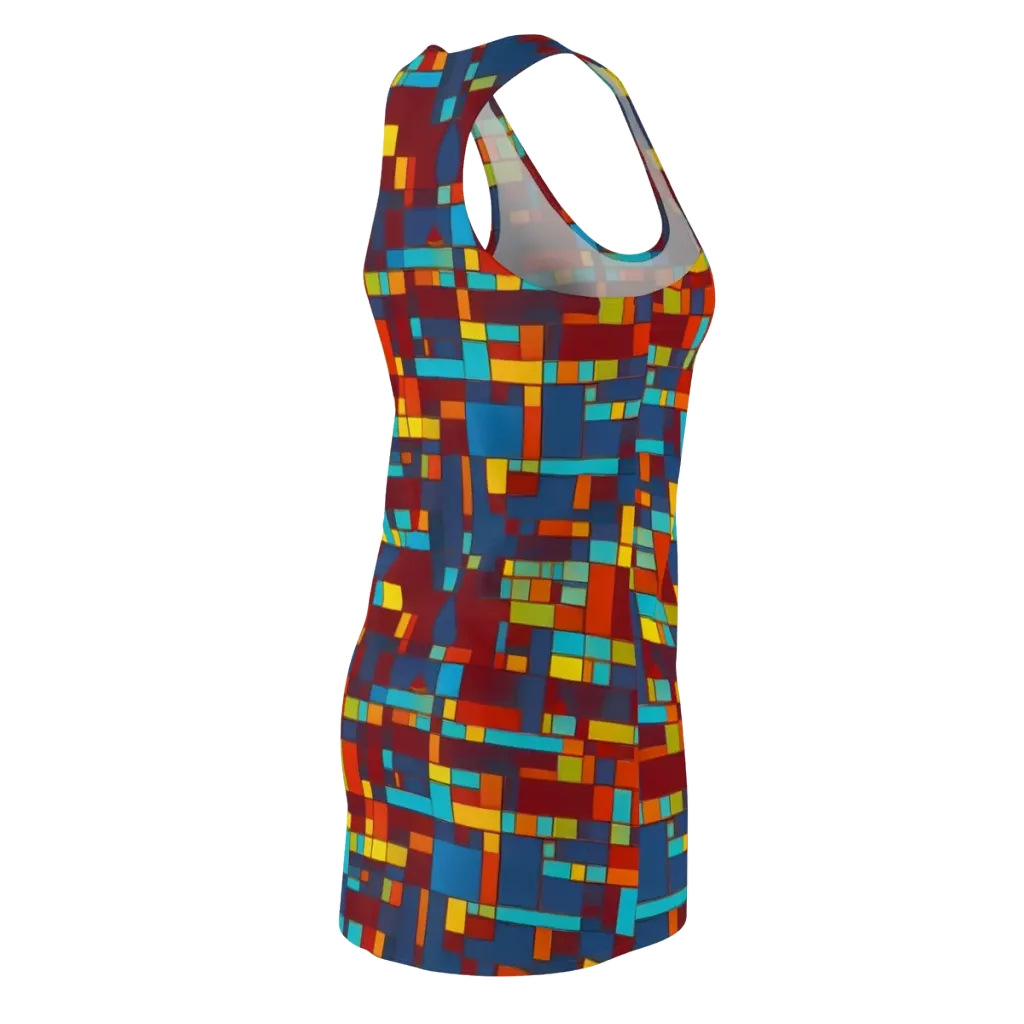 Astral Grid on Racerback Dress — Back Side