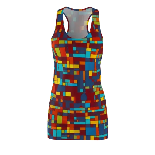 Astral Grid on a Racerback Dress