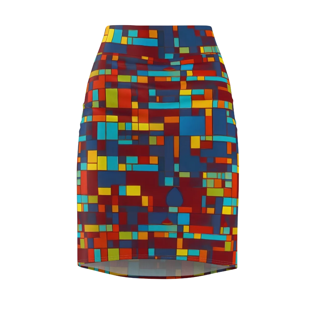 Astral Grid on Pencil Skirt — Front