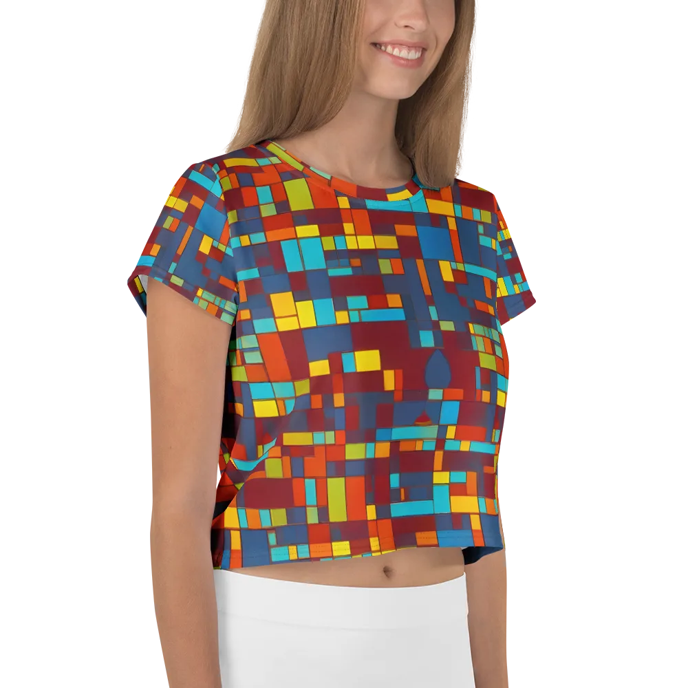 Astral Grid on Crop Tee — Right