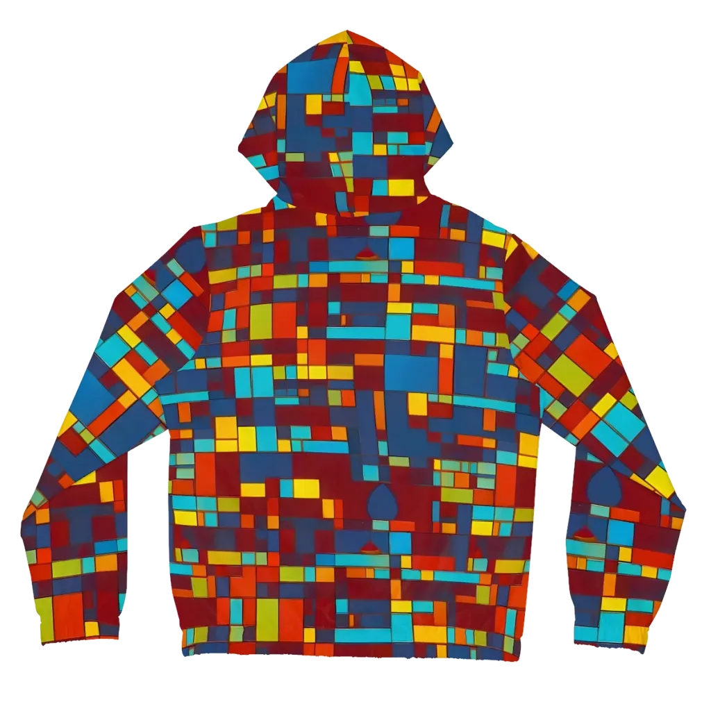 Astral Grid on Women's Full-Zip Hoodie — Back