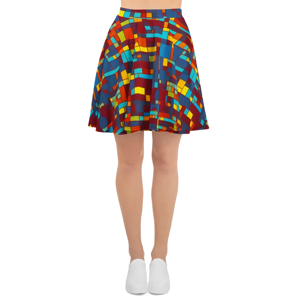 Astral Grid on Skater Skirt — Front