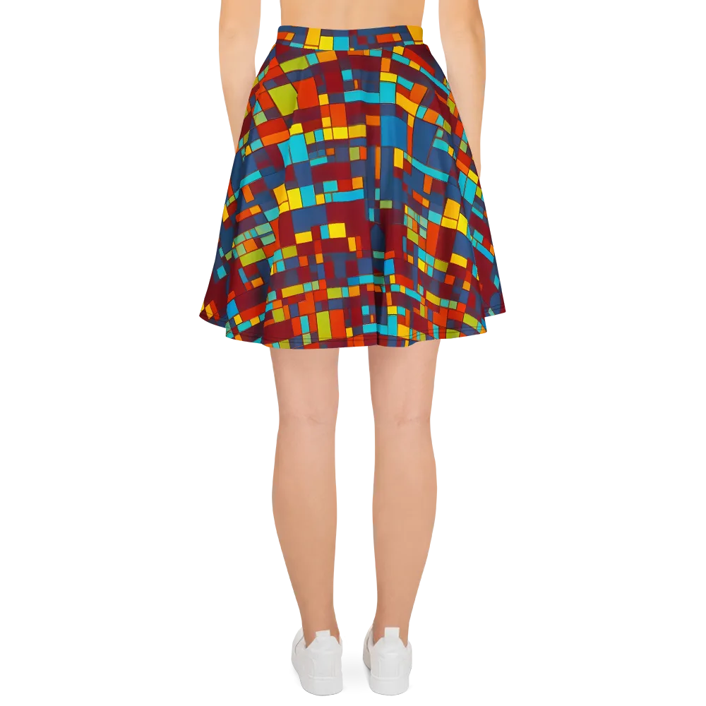 Astral Grid on Skater Skirt — Back