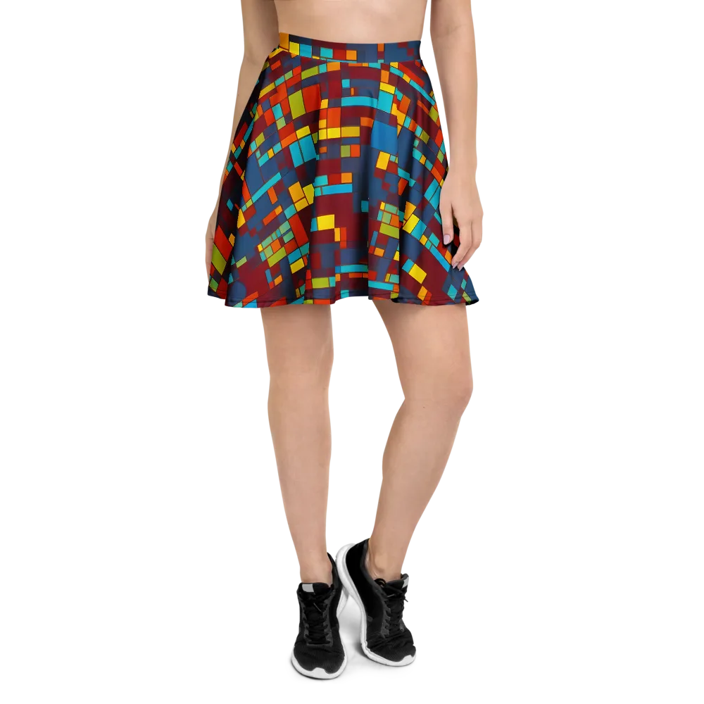 Astral Grid on Skater Skirt — Front