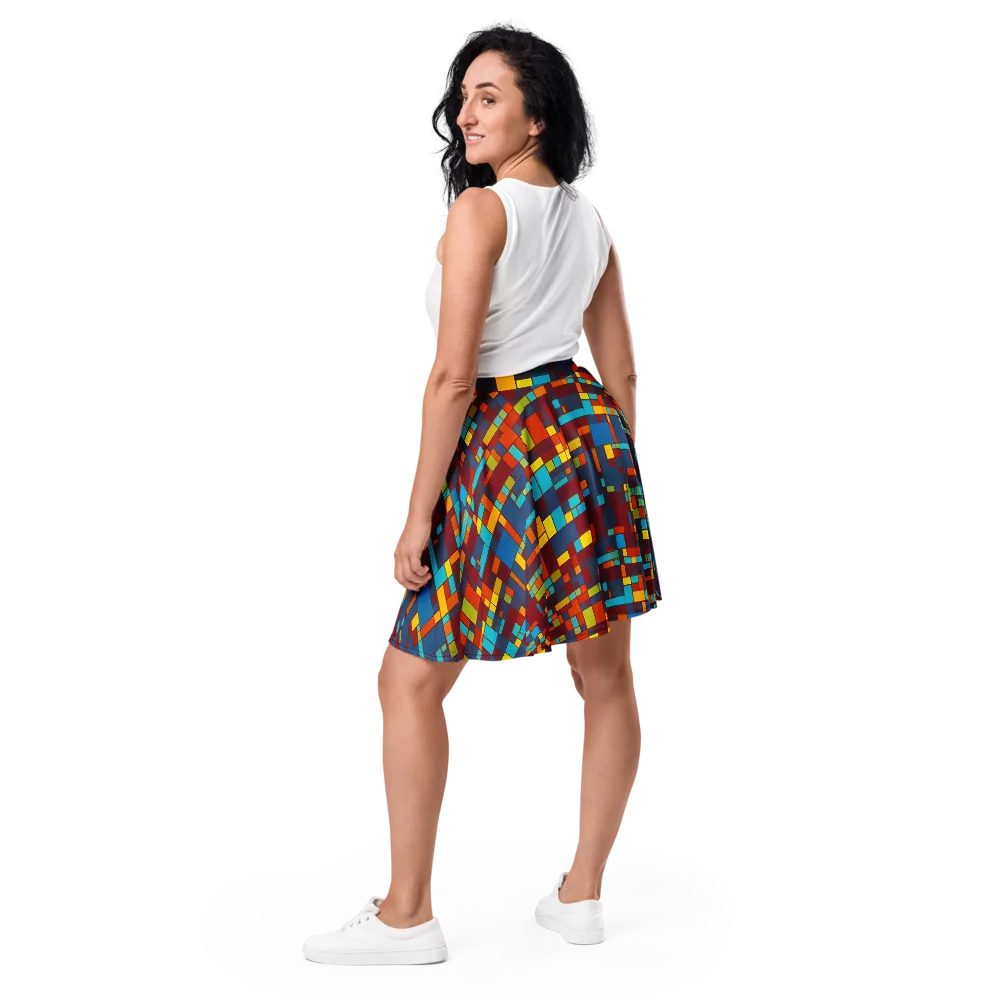Astral Grid on Skater Skirt — Back