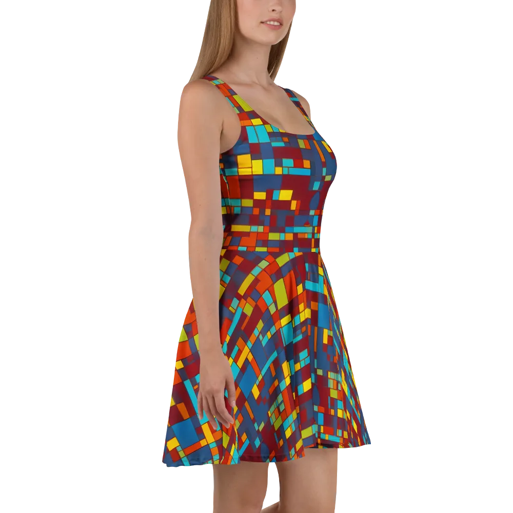 Astral Grid on Skater Dress — Right