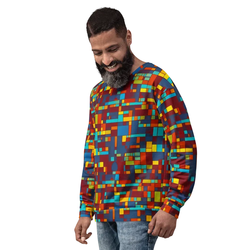 Astral Grid on Sweatshirt — Left Front