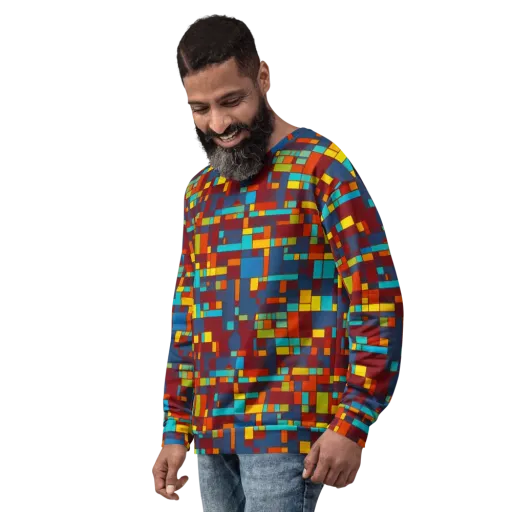 Astral Grid on a Sweatshirt