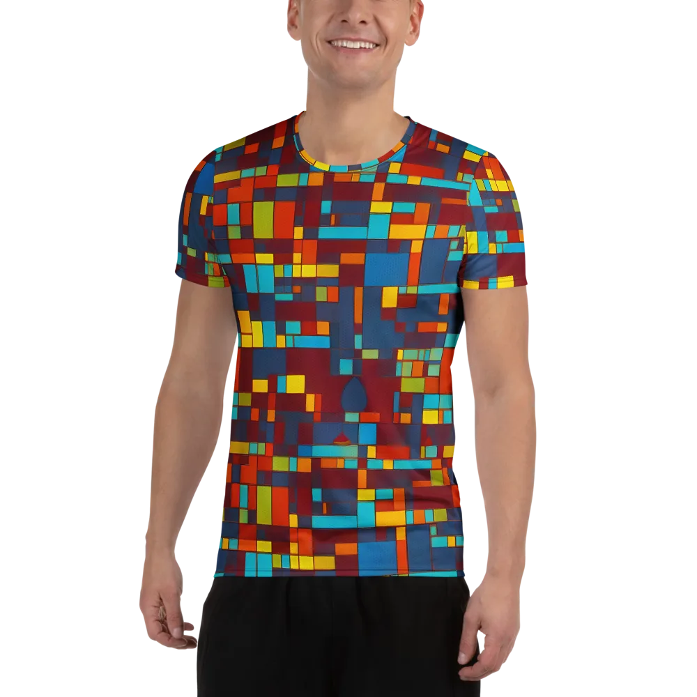Astral Grid on Men's Athletic T-Shirt — Front