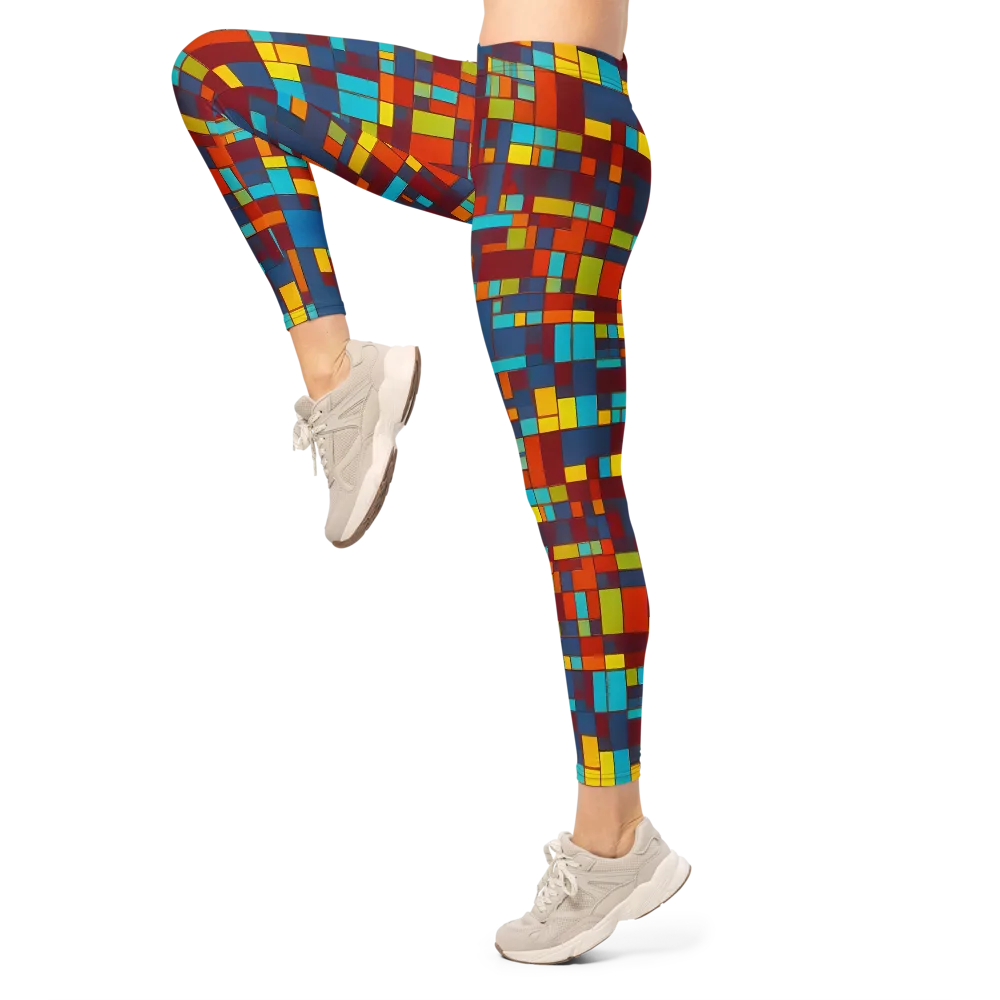 Astral Grid on Leggings — Left