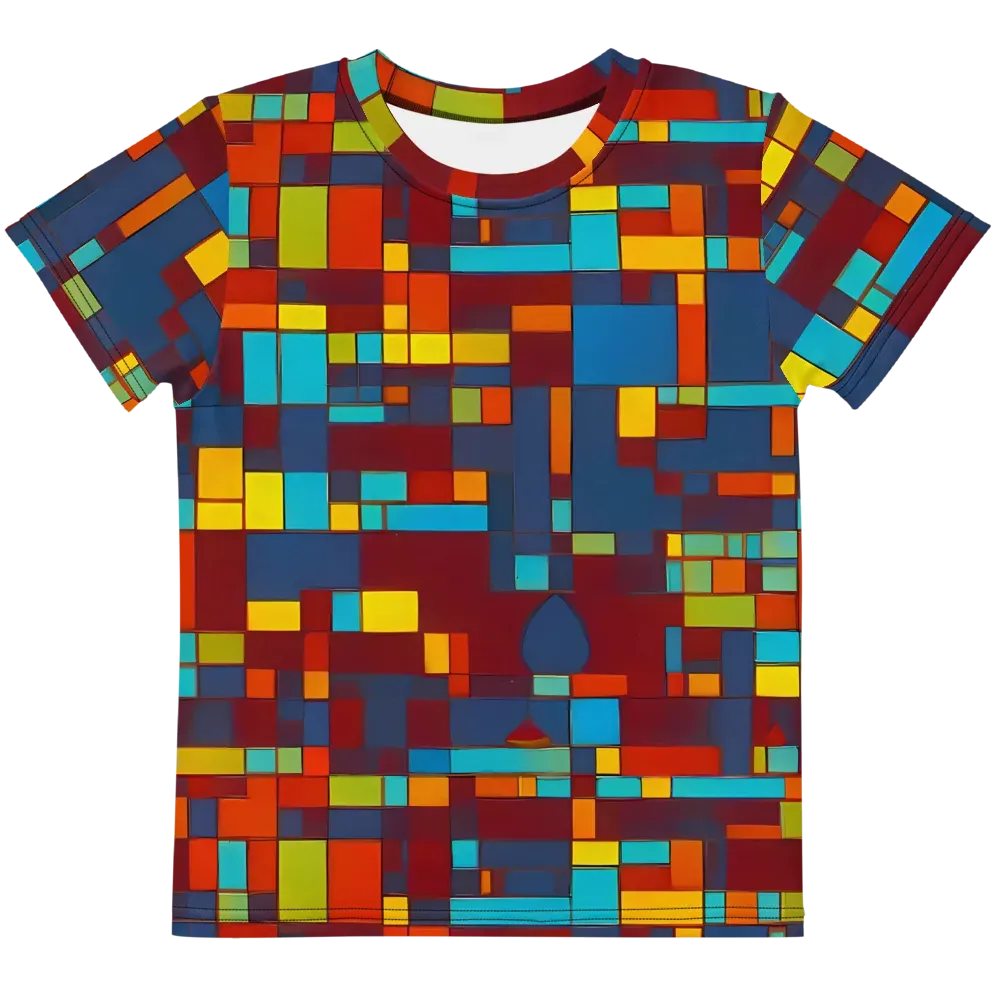 Astral Grid on Kids Crew Neck T-Shirt — Front