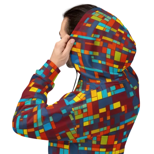 Astral Grid on a Hoodie