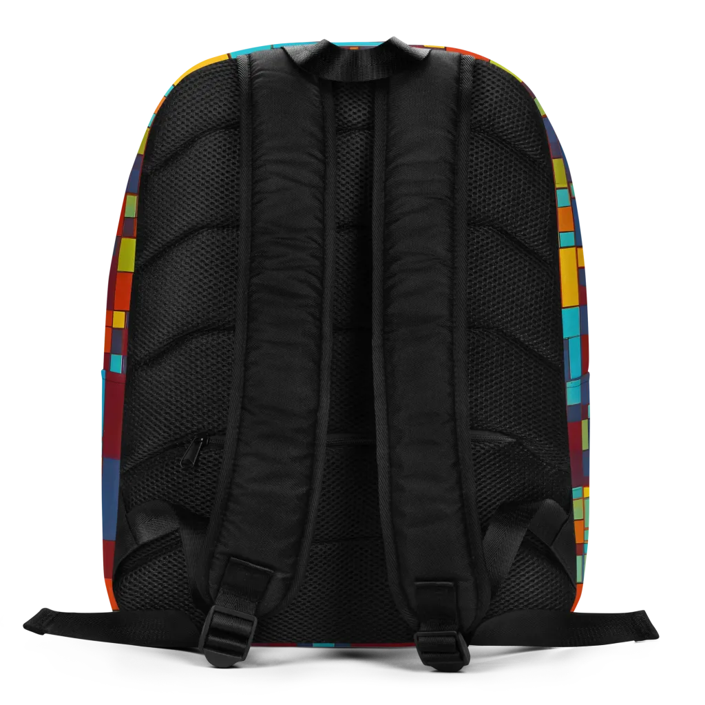 Astral Grid on Minimalist Backpack — Back