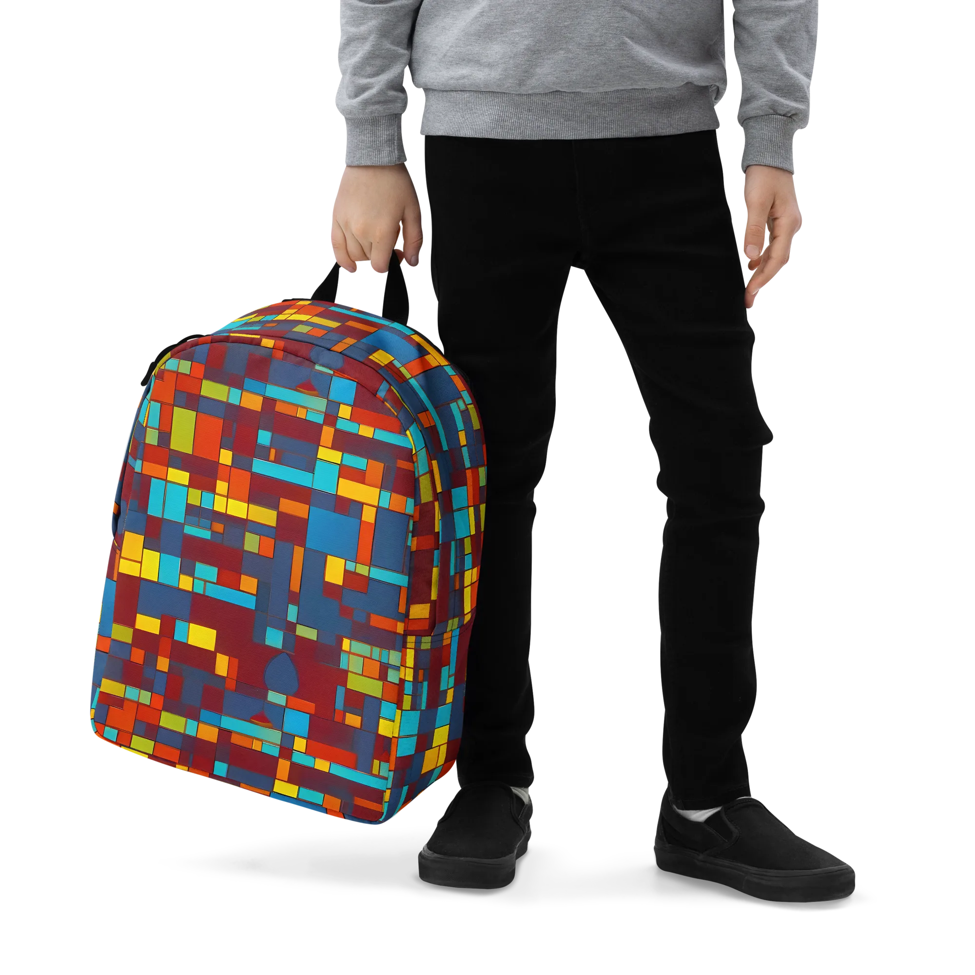 Astral Grid on Minimalist Backpack — Zoomed-in