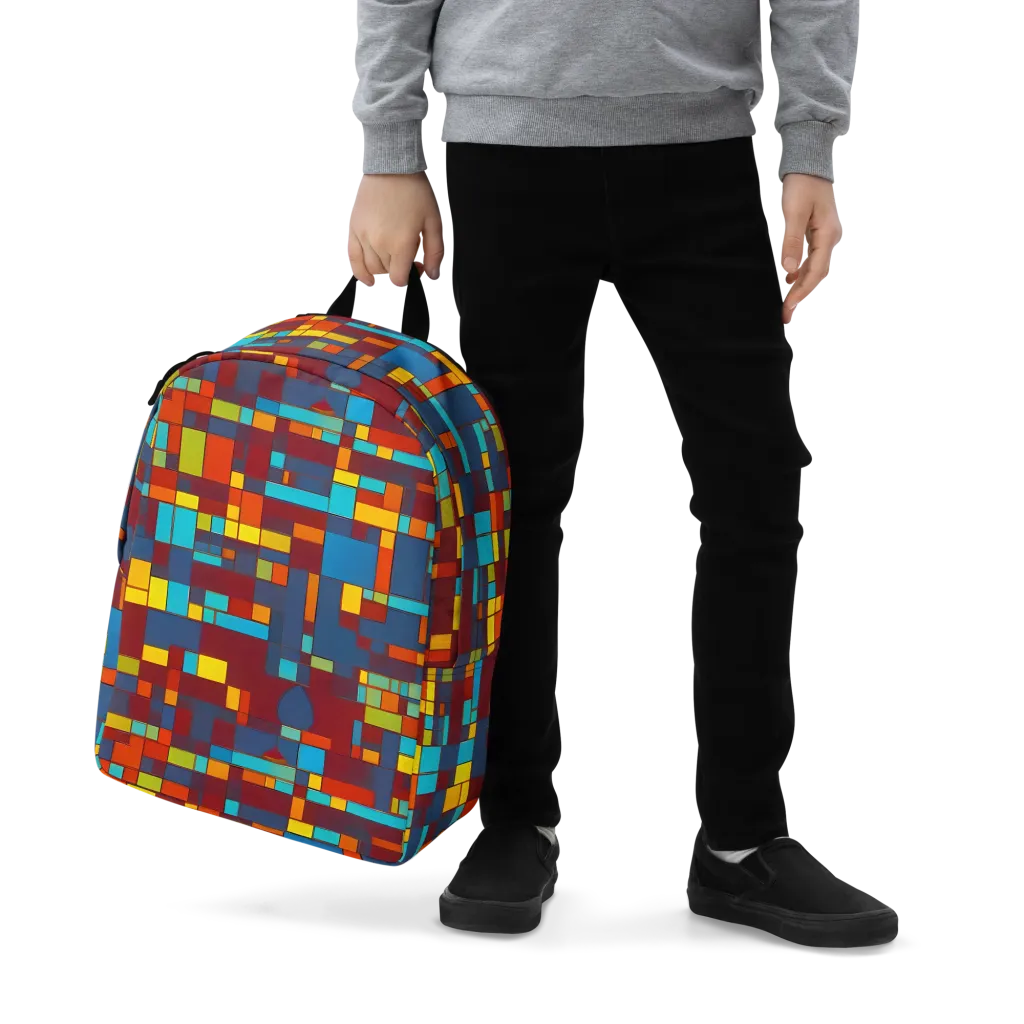 Astral Grid on Minimalist Backpack — Zoomed-in