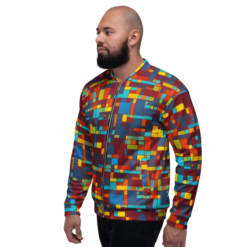 Astral Grid on Bomber Jacket — Left
