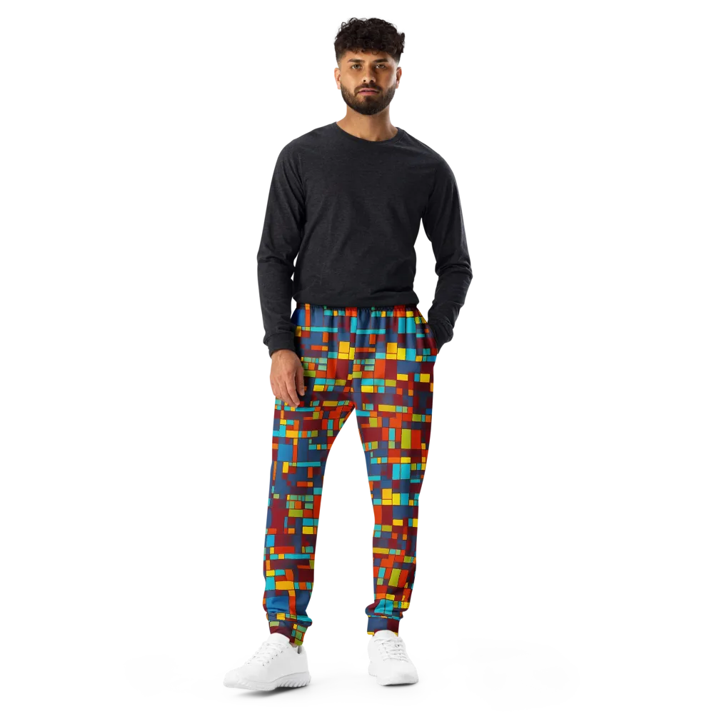 Astral Grid on Men's Joggers — Front