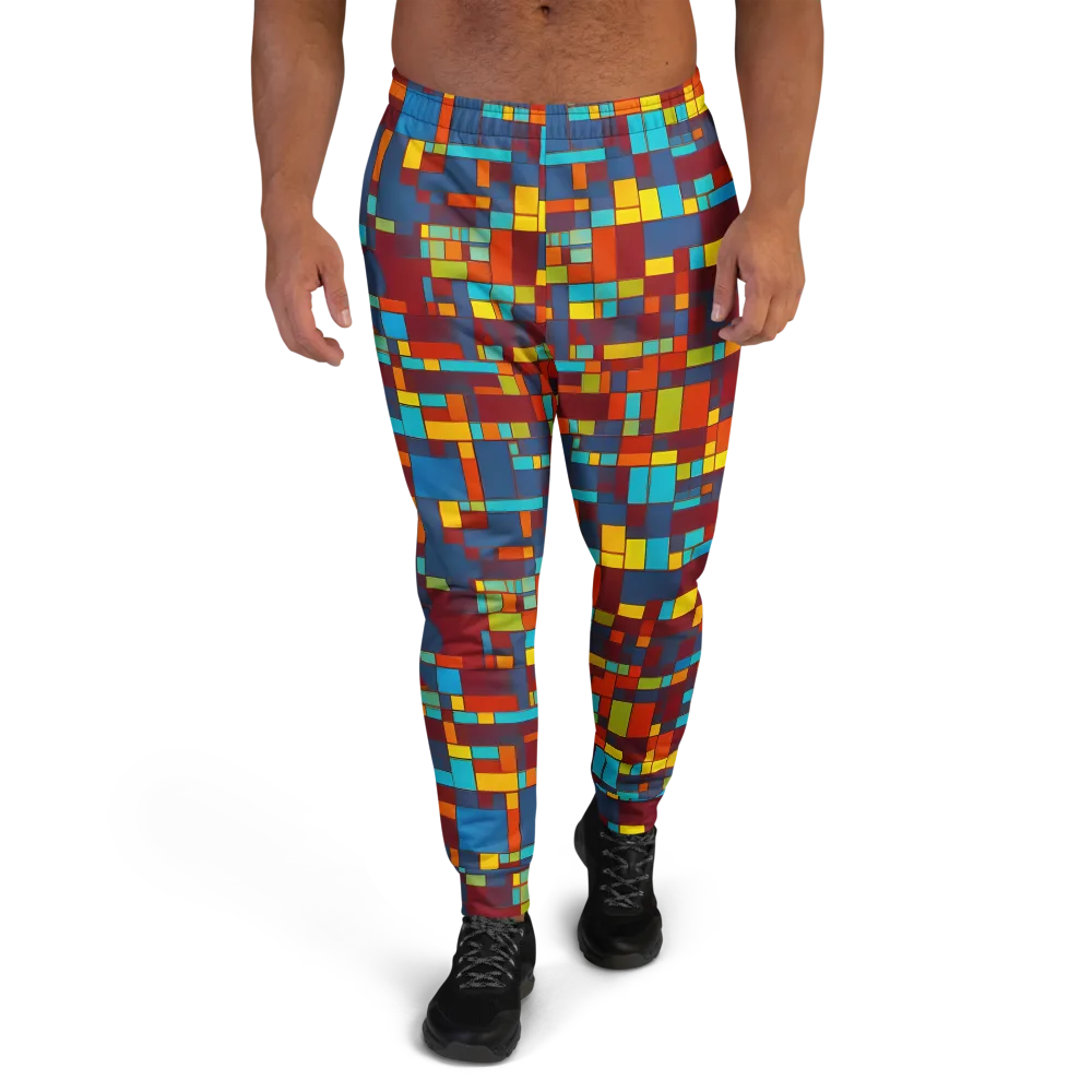 Astral Grid on Men's Joggers — Front
