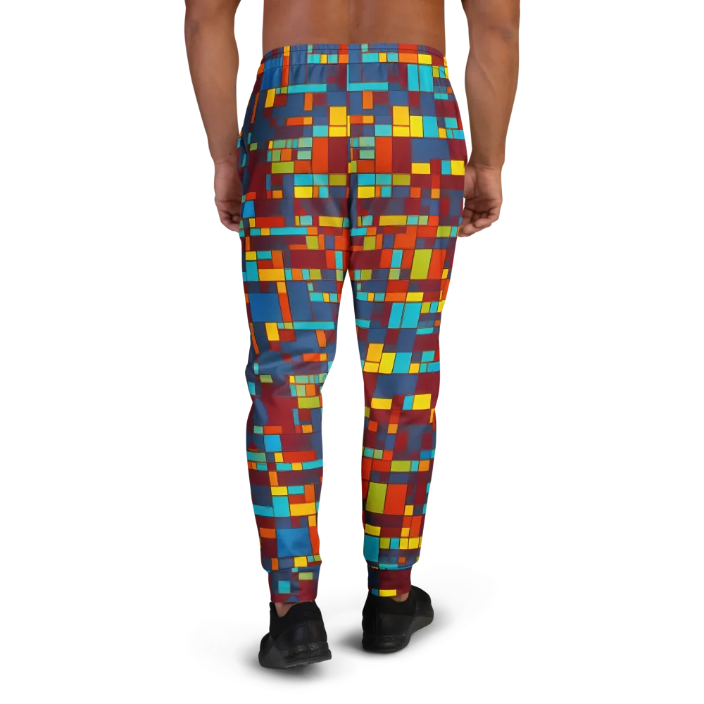 Astral Grid on Men's Joggers — Back