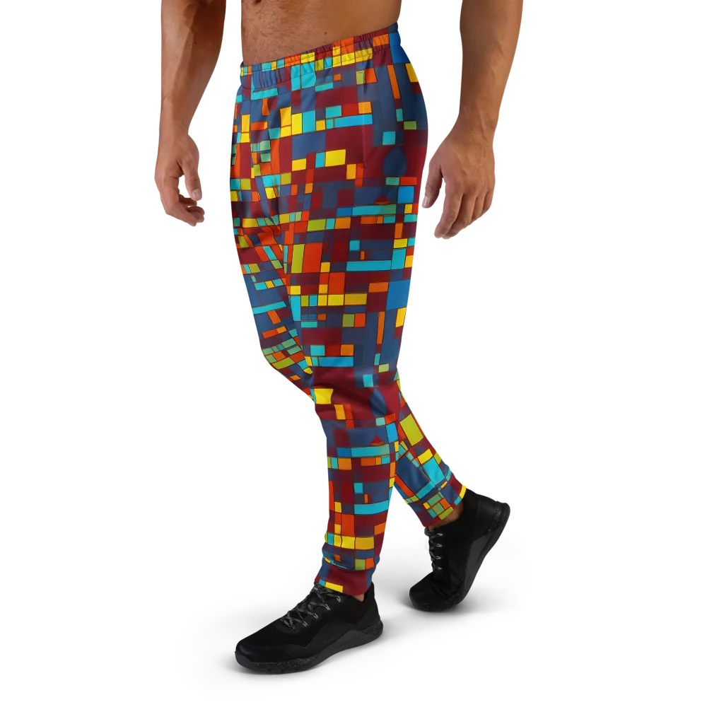 Astral Grid on Men's Joggers — Left