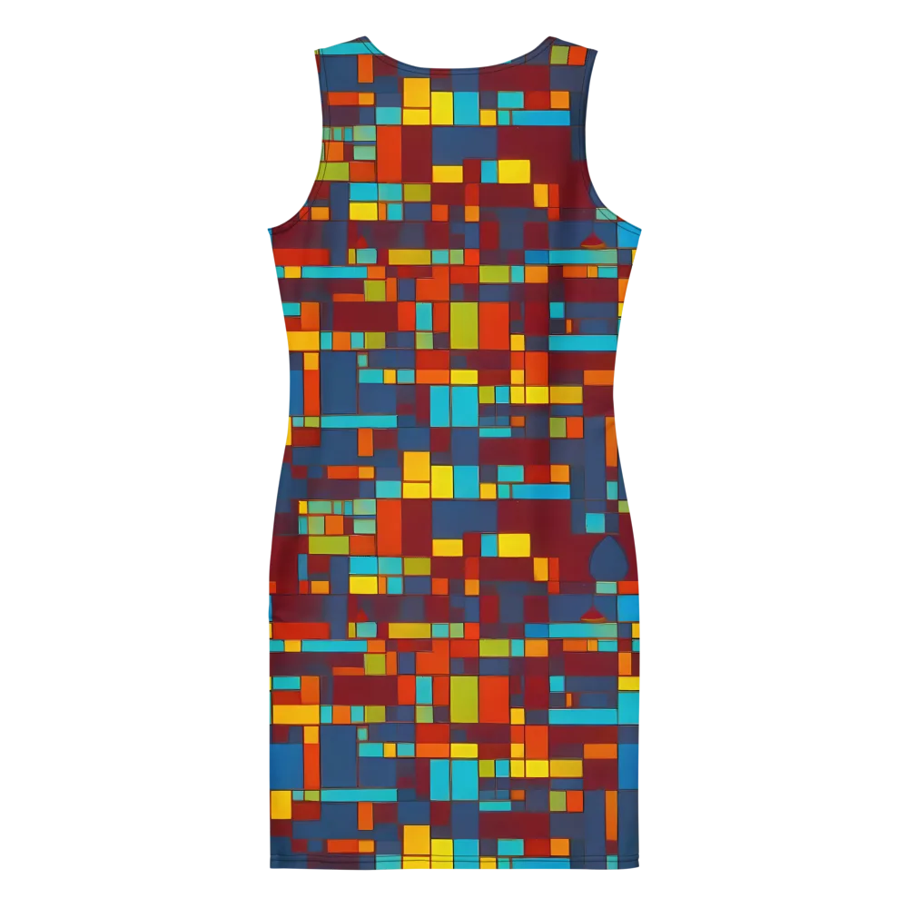 Astral Grid on Bodycon Dress — Back