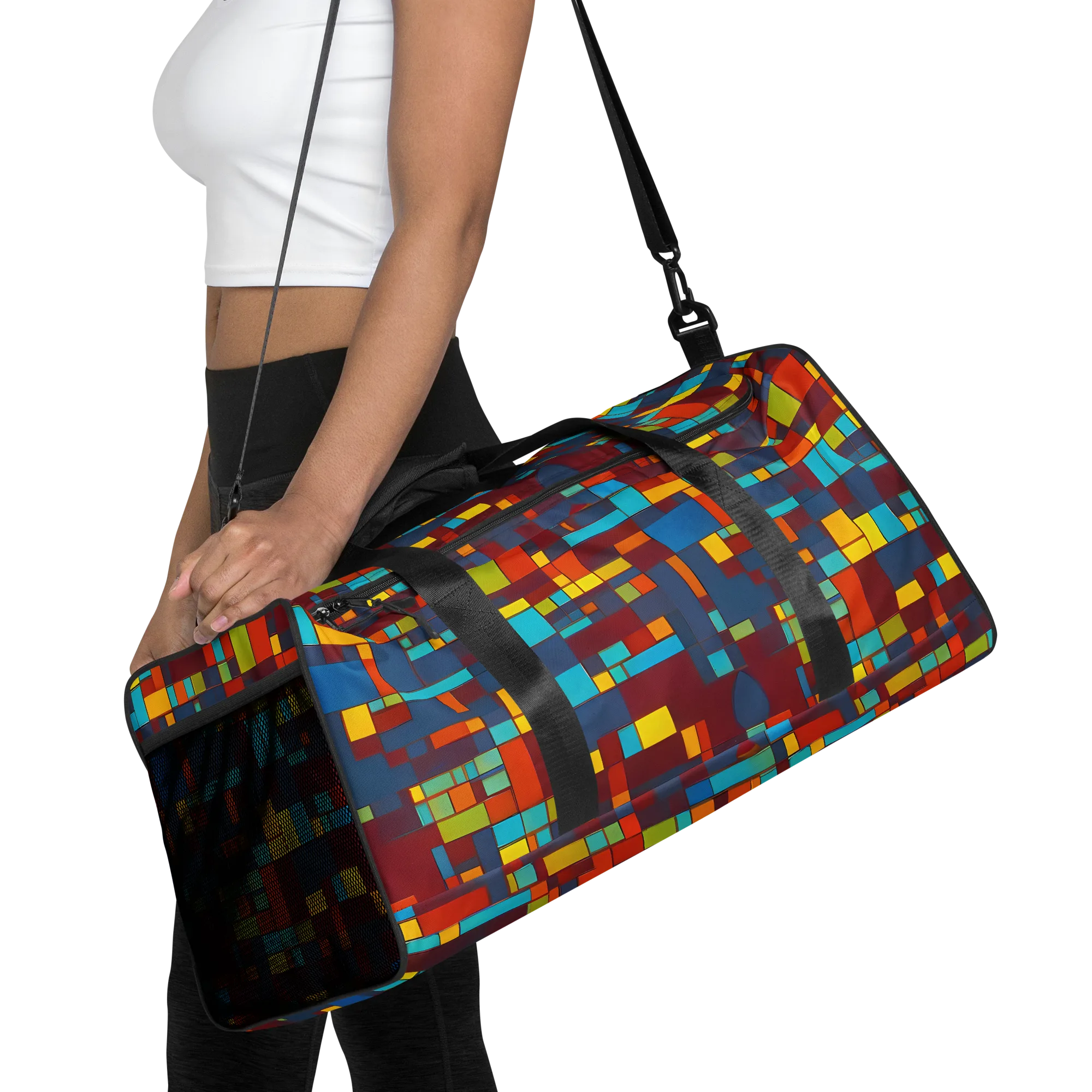 Astral Grid on Duffle Bag — Front