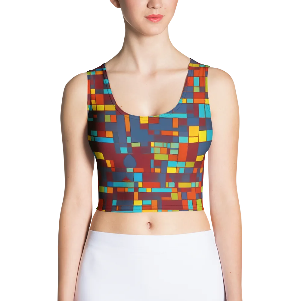 Astral Grid on Crop Top — Front