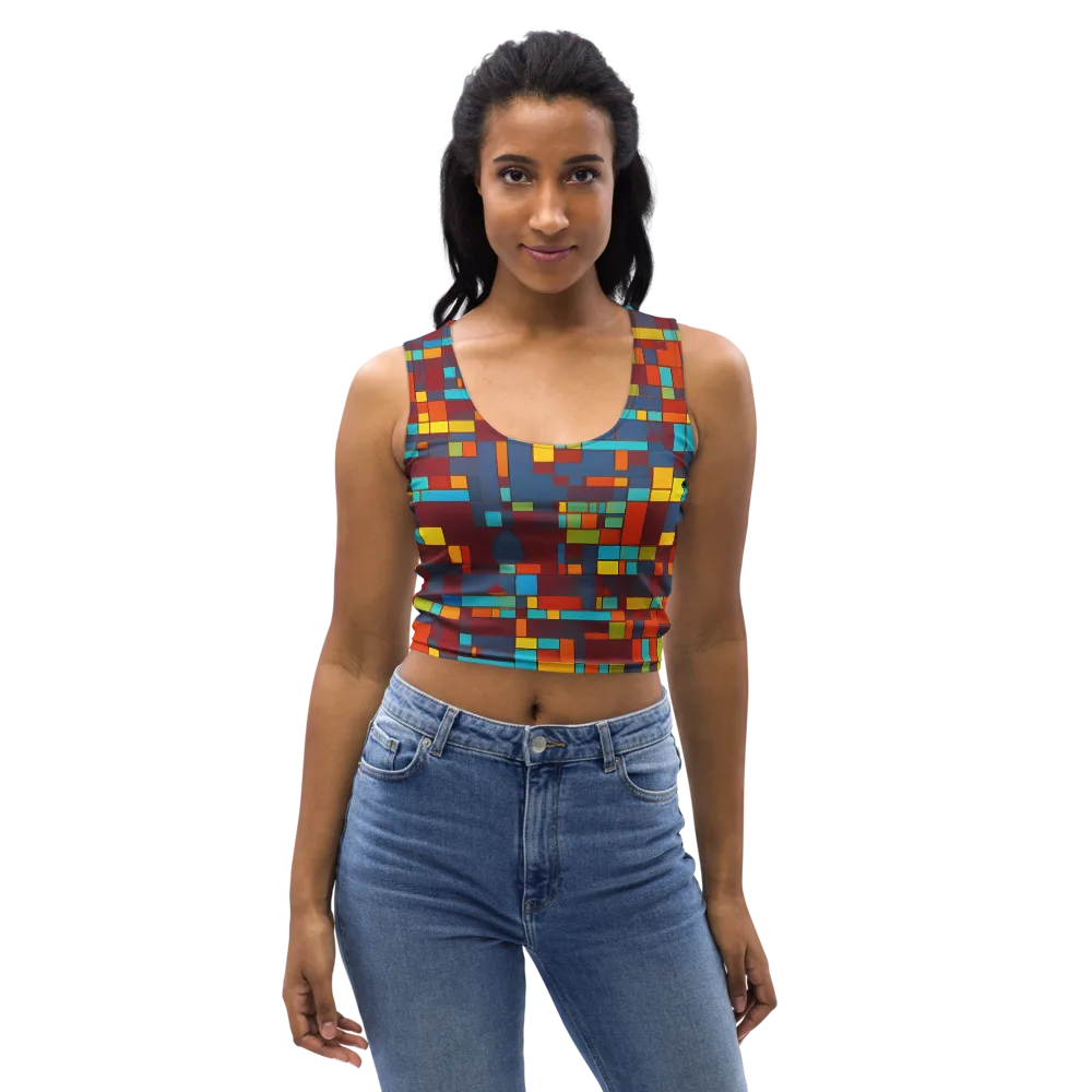 Astral Grid on Crop Top — Front