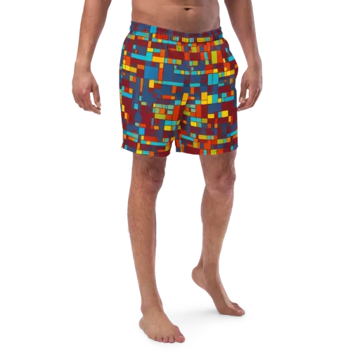 Astral Grid on a Swim Trunks