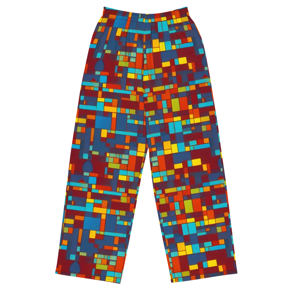 Astral Grid on Wide-Leg Pants — Front