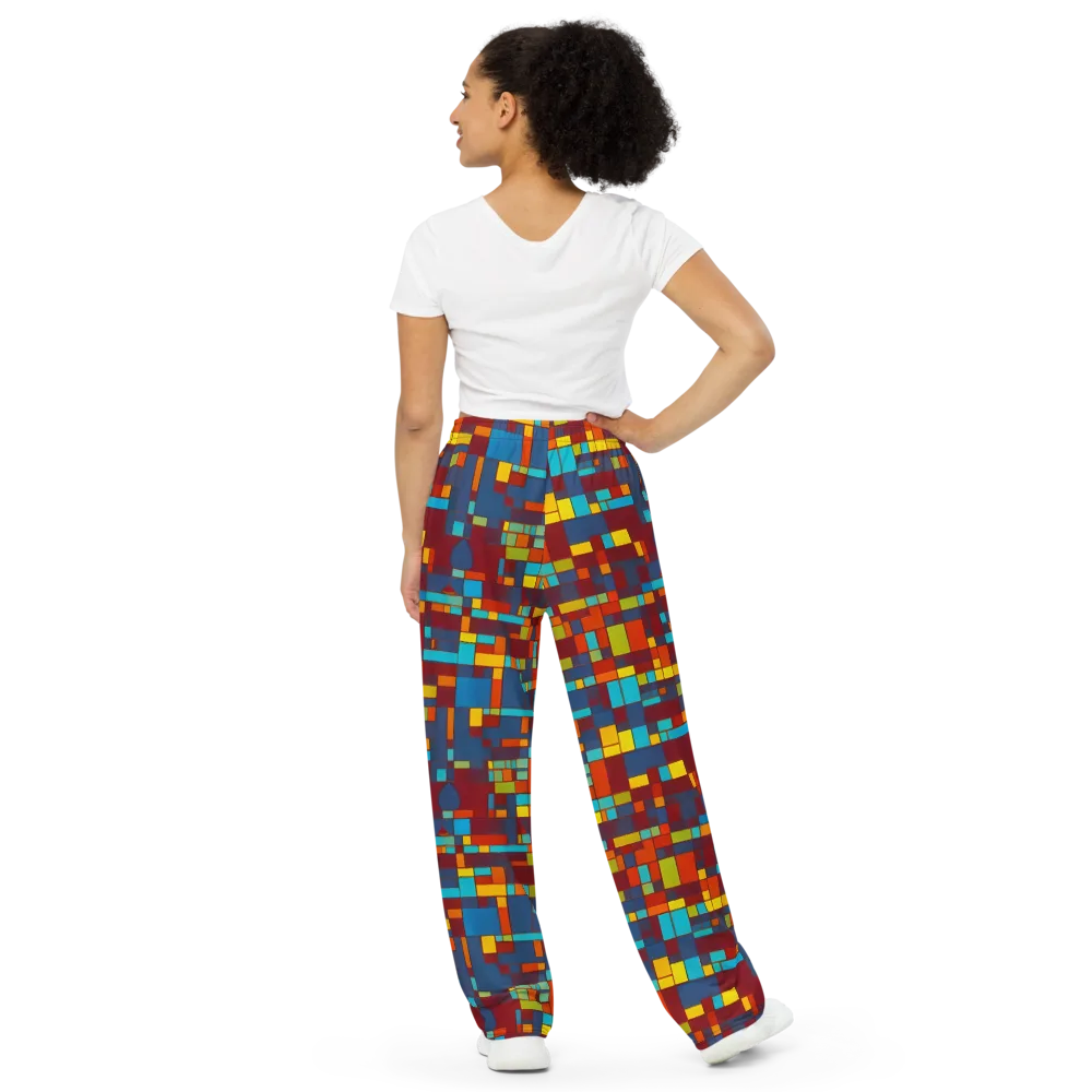 Astral Grid on Wide-Leg Pants — Back