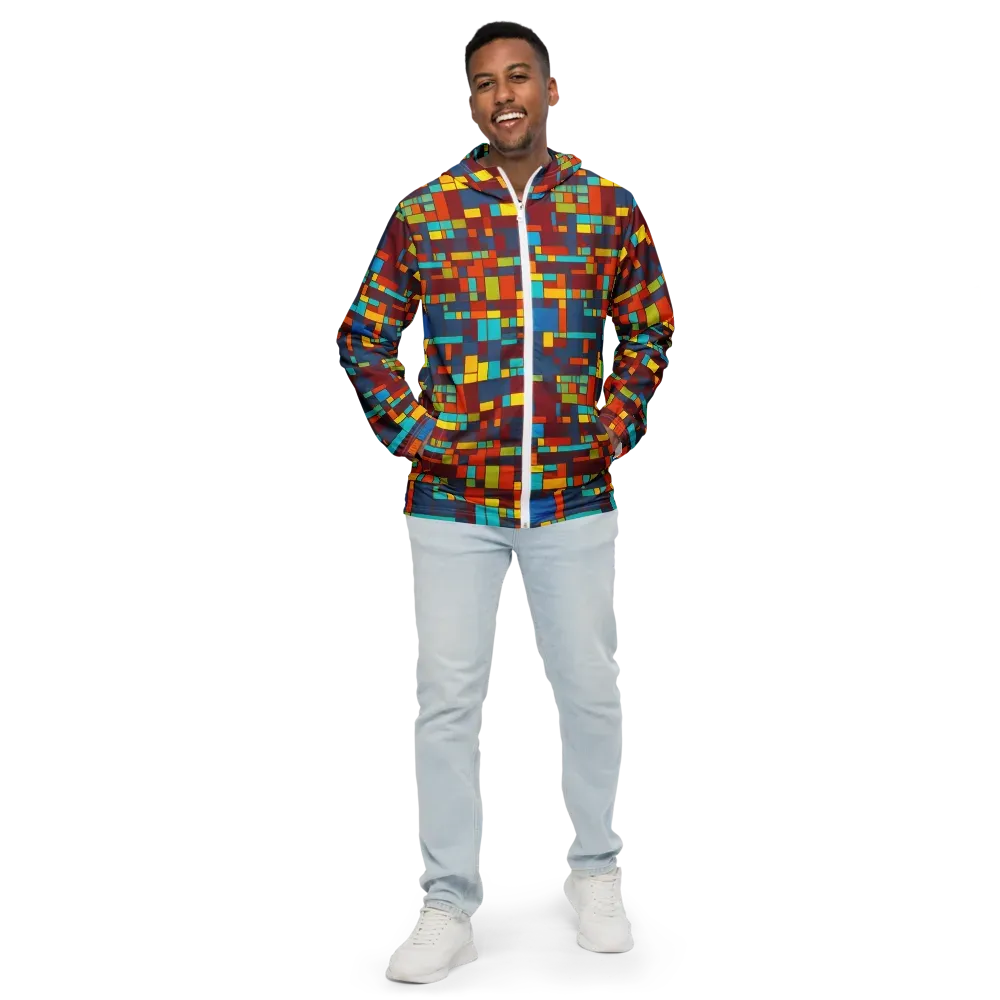 Astral Grid on Men's Windbreaker — Front
