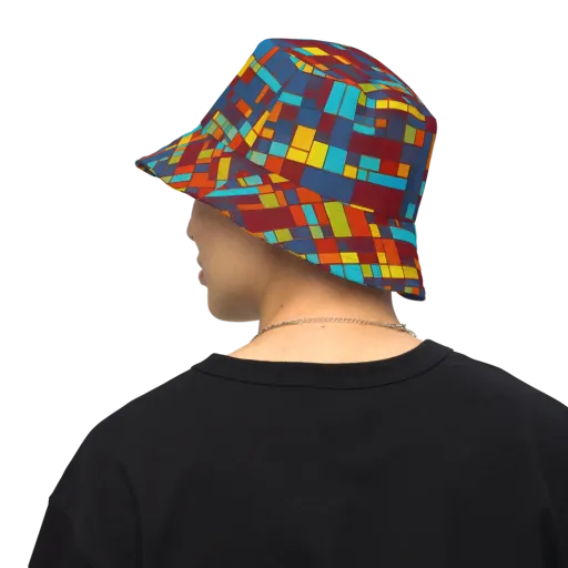 Astral Grid on a Reversible Bucket Hat
