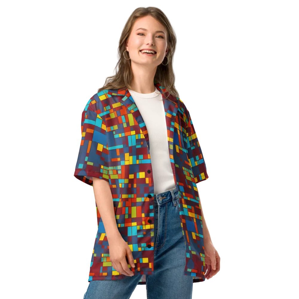 Astral Grid on Button Shirt — Front