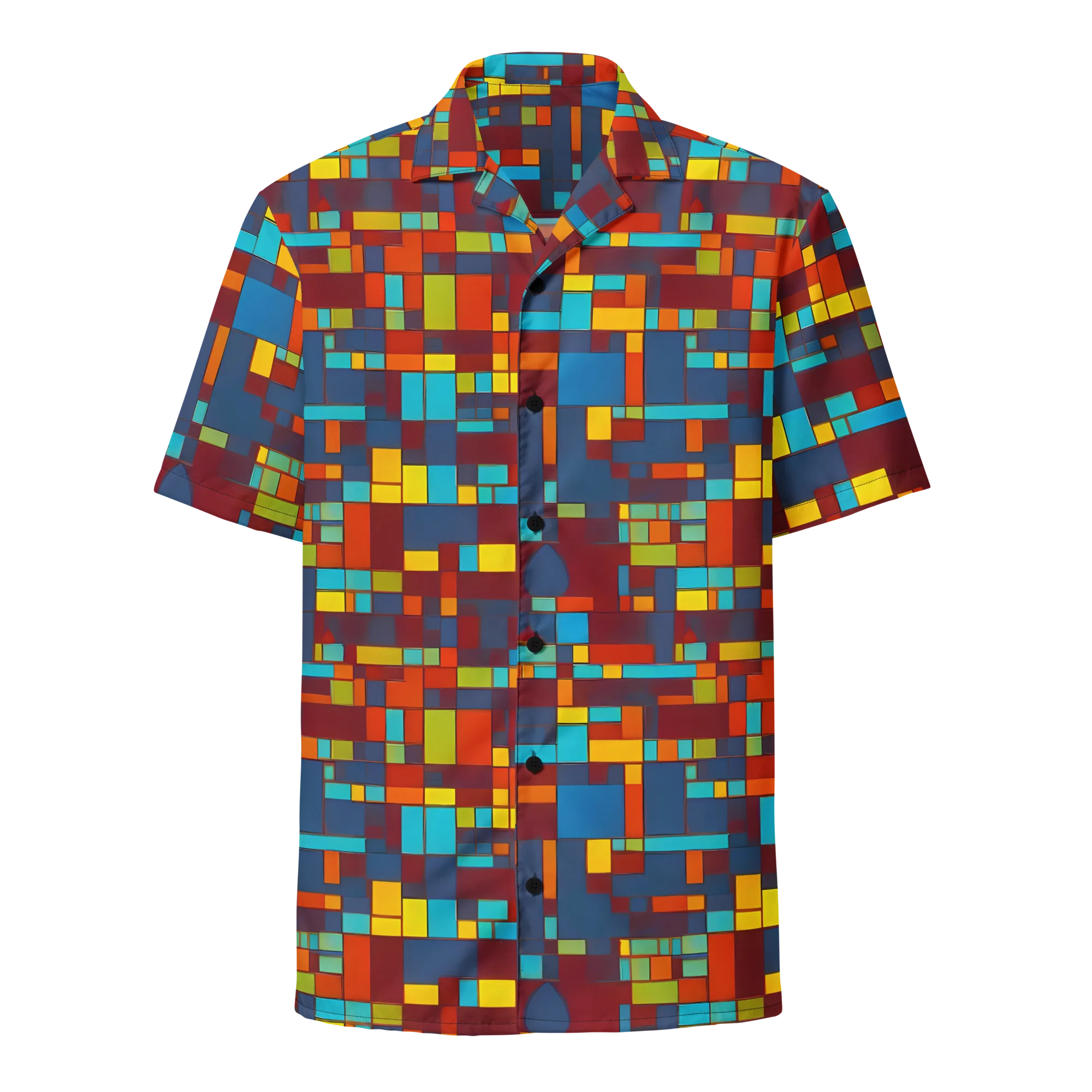 Astral Grid on Button Shirt — Front