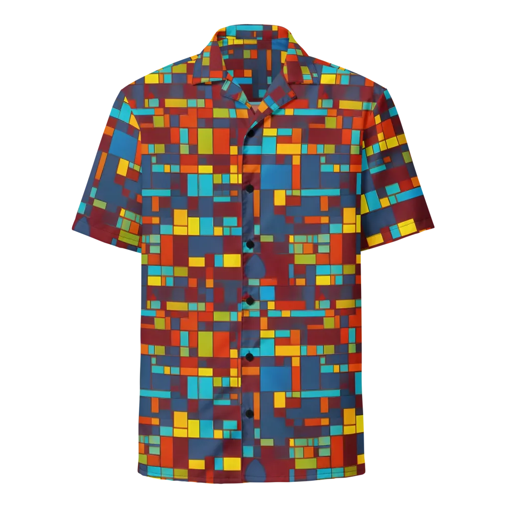 Astral Grid on Button Shirt — Front