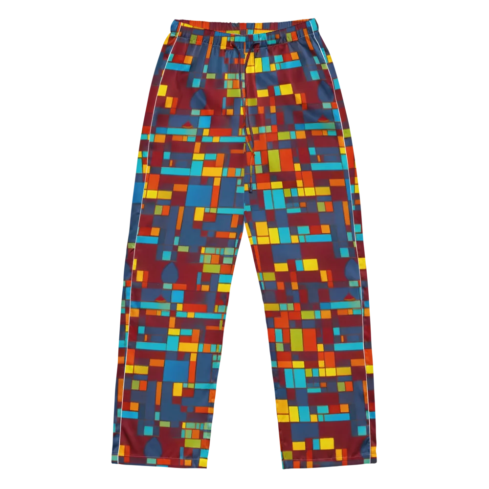 Astral Grid on Women's Pajama Pants — Front